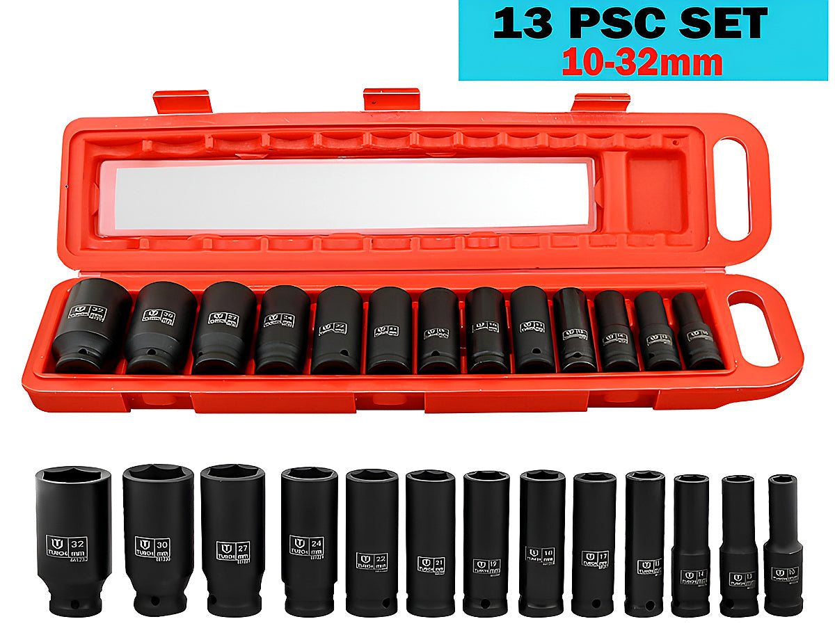 1/2" Deep Impact Socket Set 10-32mm