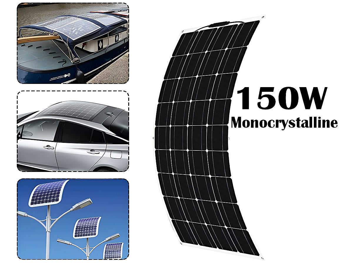 150W 18V Solar Panel Flexible Monocrystalline