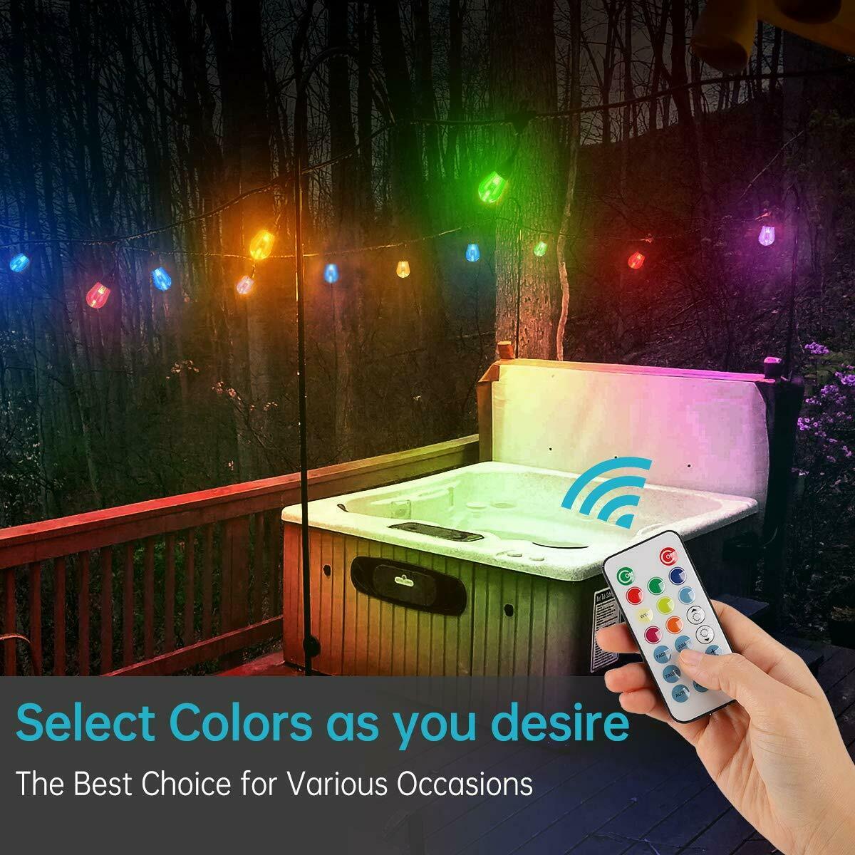 Outdoor Festoon Light String Lights 20M 24 LED Bulbs