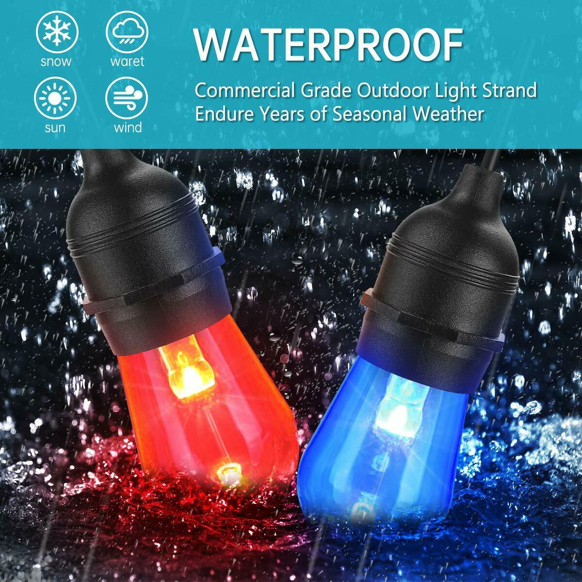 Outdoor Festoon Light String Lights 20M 24 LED Bulbs