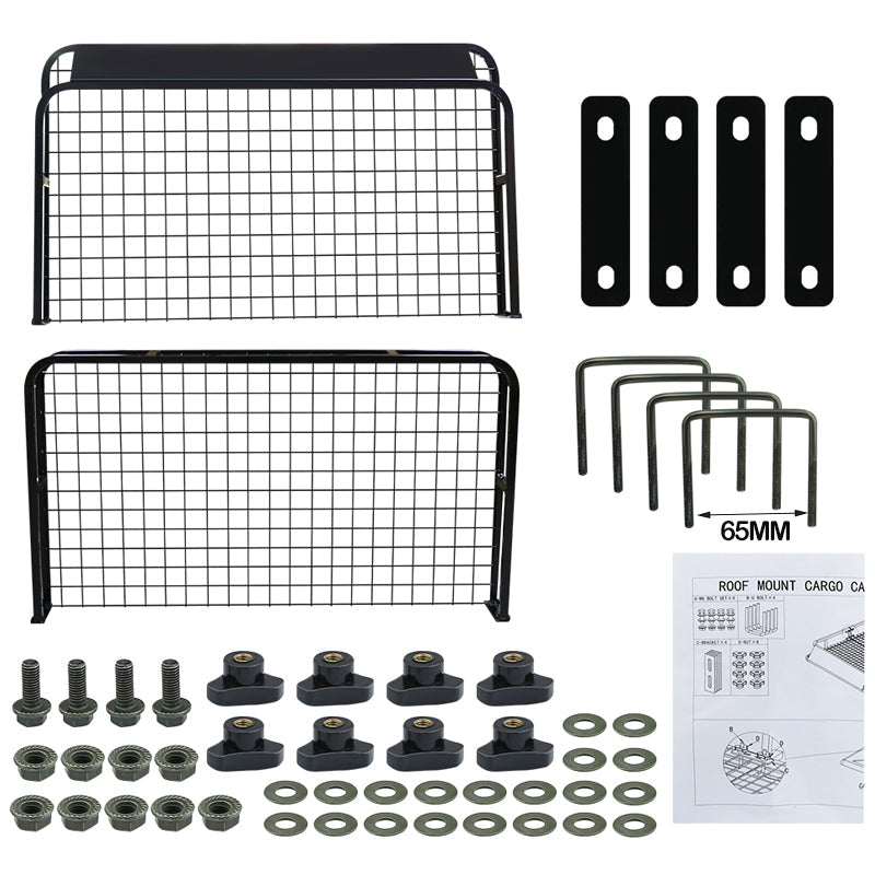 Universal Roof Rack Basket Car Top Luggage Carrier Cargo Holder – 48" x 40"