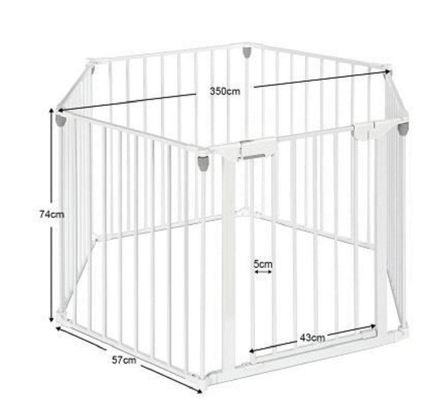 Baby Safety Gate Fireplace Barrier