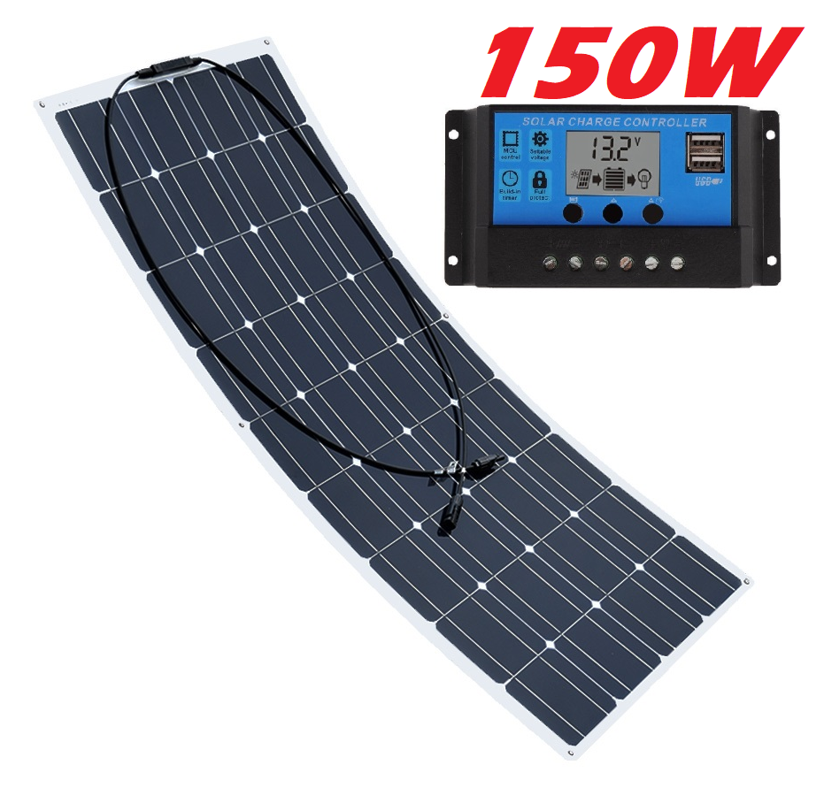 150W 18V Solar Panel Flexible Monocrystalline