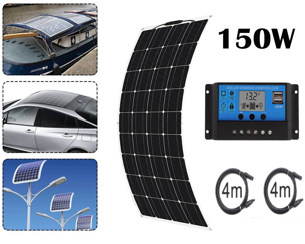 150W 18V Solar Panel Flexible Monocrystalline