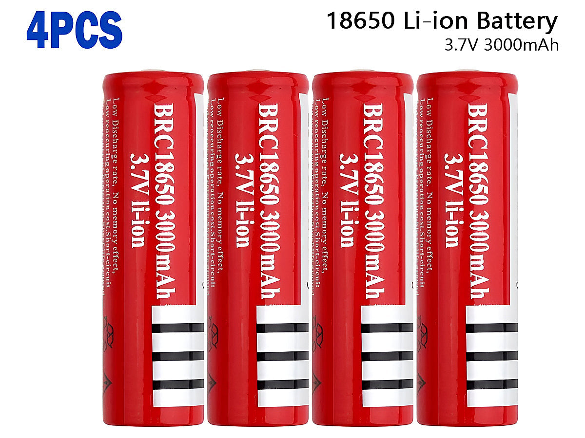 4 x 18650 Battery Rechargeable Battery