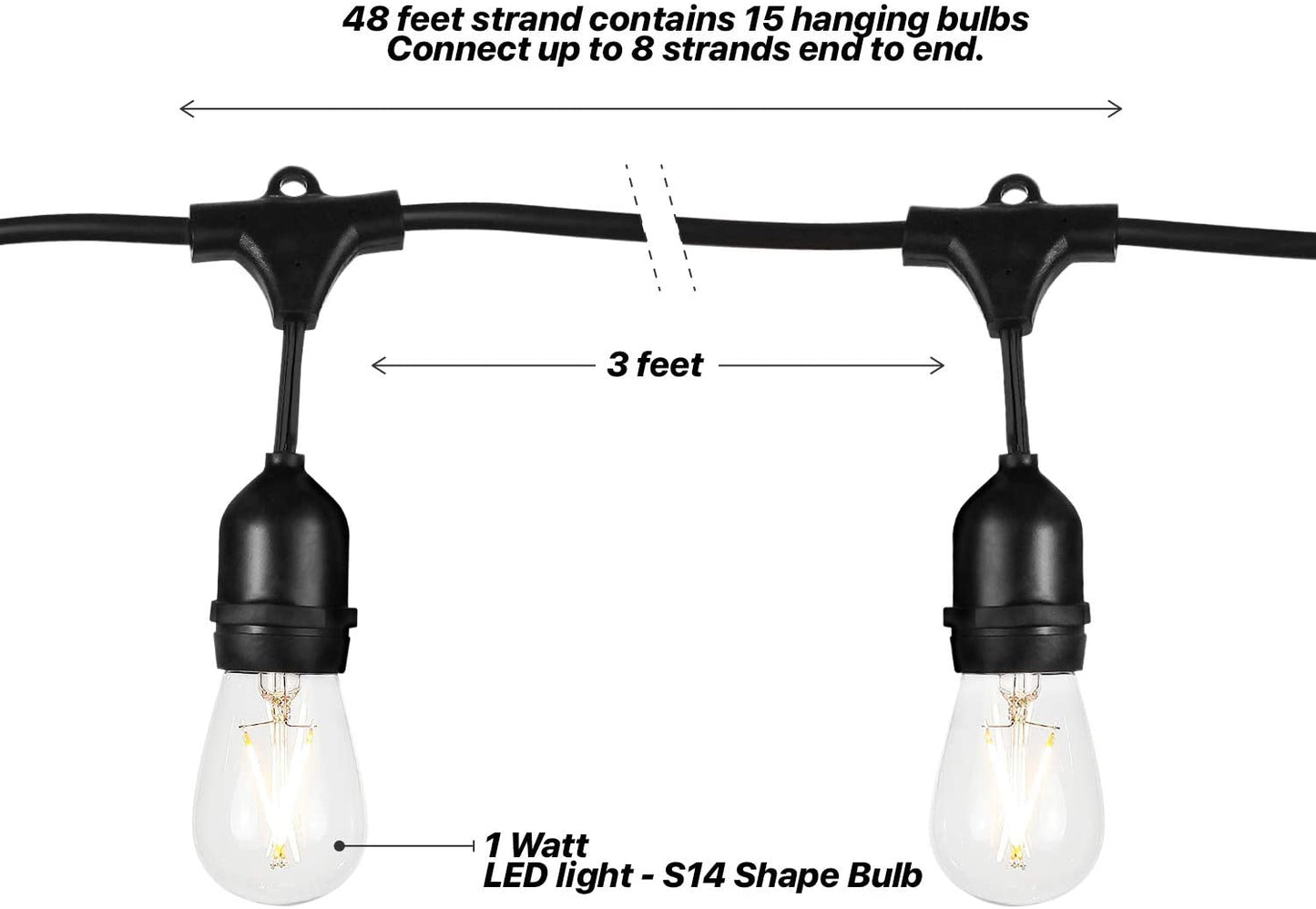 festoon lights String Lights 15M