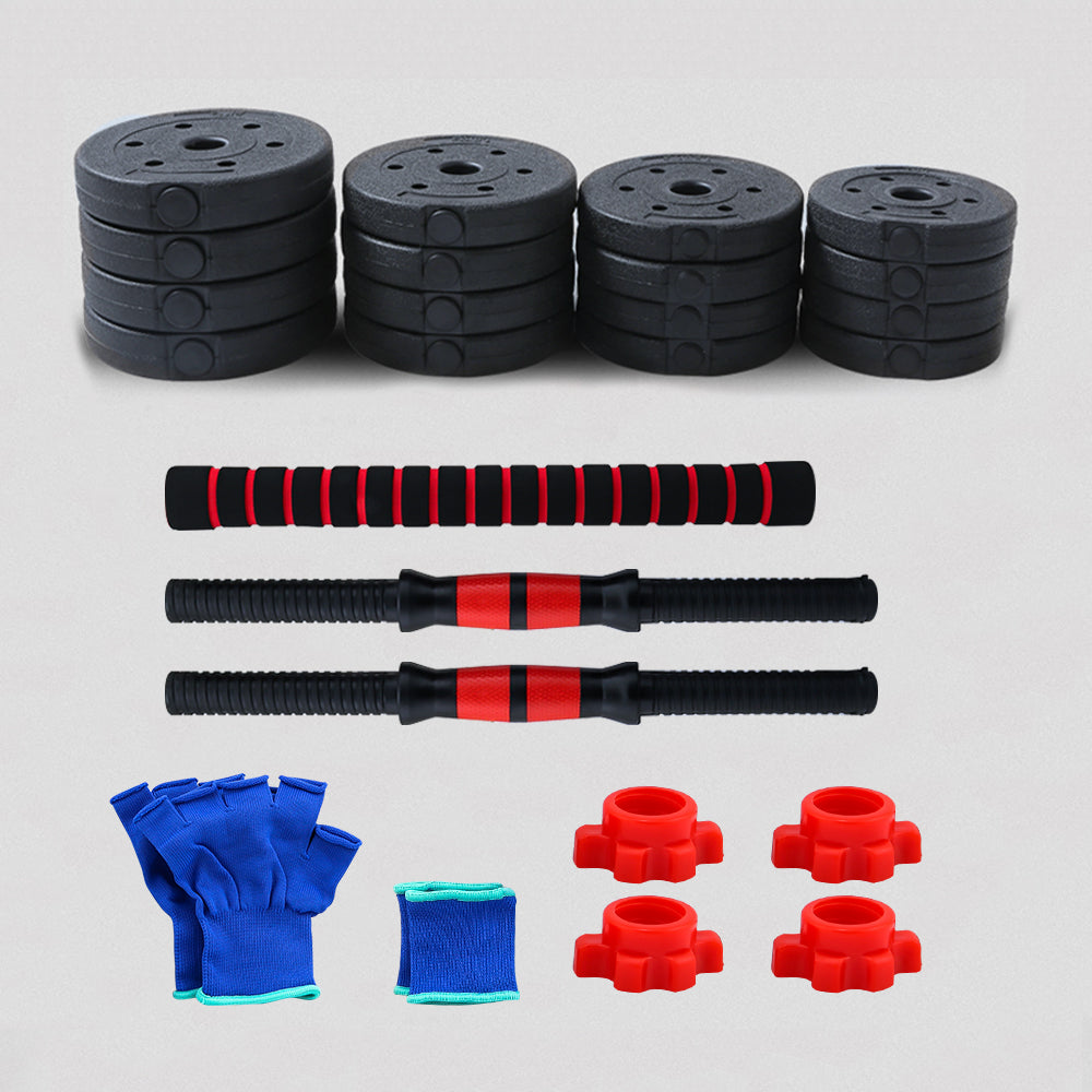30kg Adjustable Weights Dumbbell Barbell Set