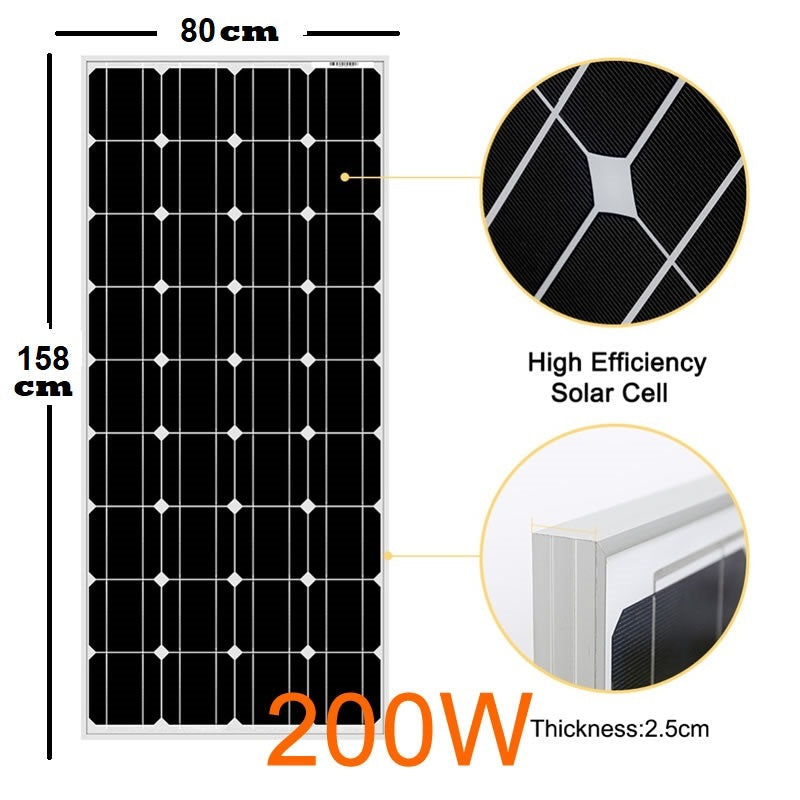 200W Solar Panel with Solar Controller