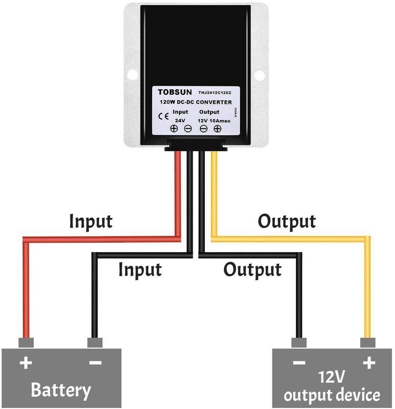 24V to 12V DC Converter Regulator 20A 240W