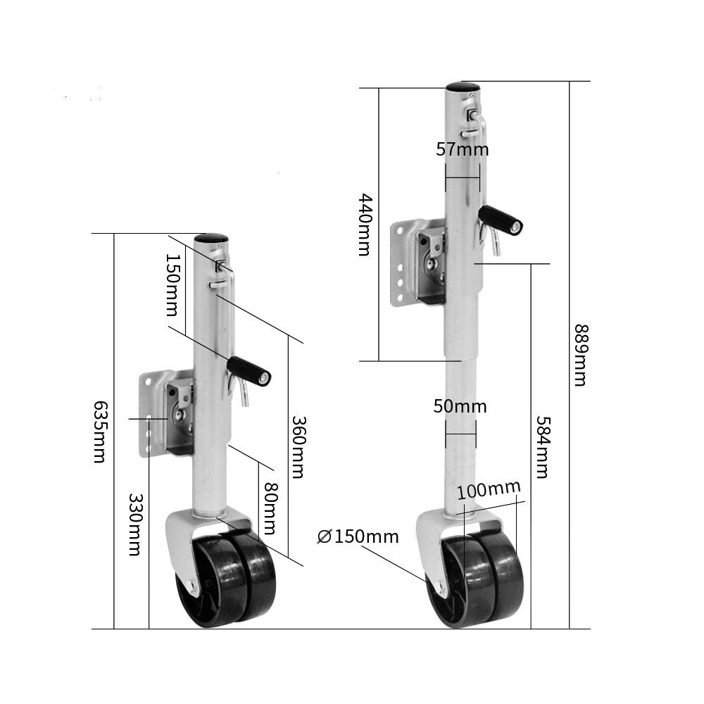 Heavy Duty Jockey Wheel 1500lbs
