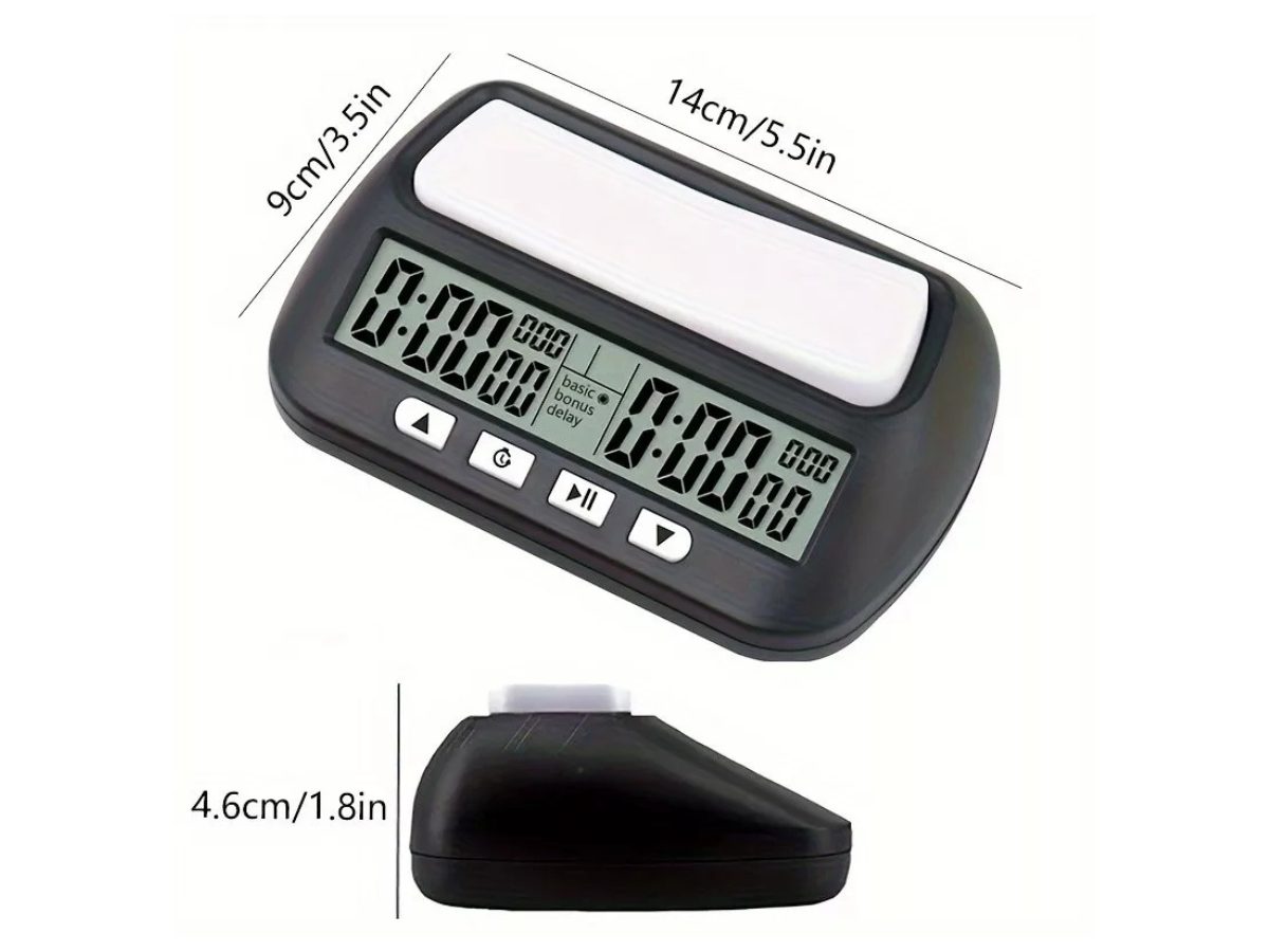 Chess Clock Digital Chess Timer Professional for Board Games