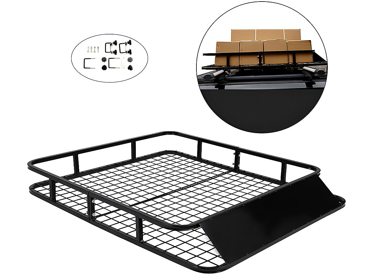 Universal Roof Rack Basket Car Top Luggage Carrier Cargo Holder – 48" x 40"