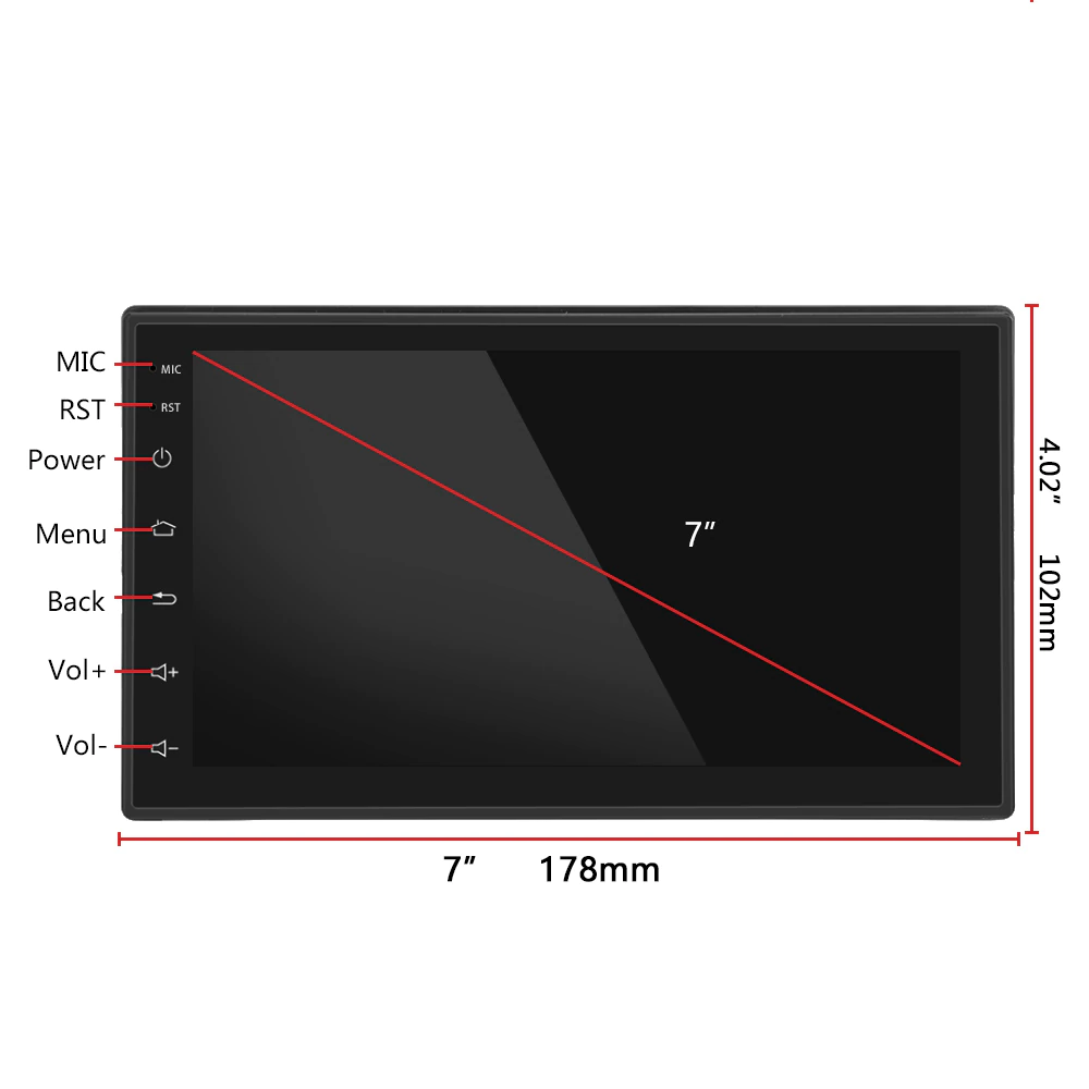 7inch Car Stereo Bluetooth Player with GPS