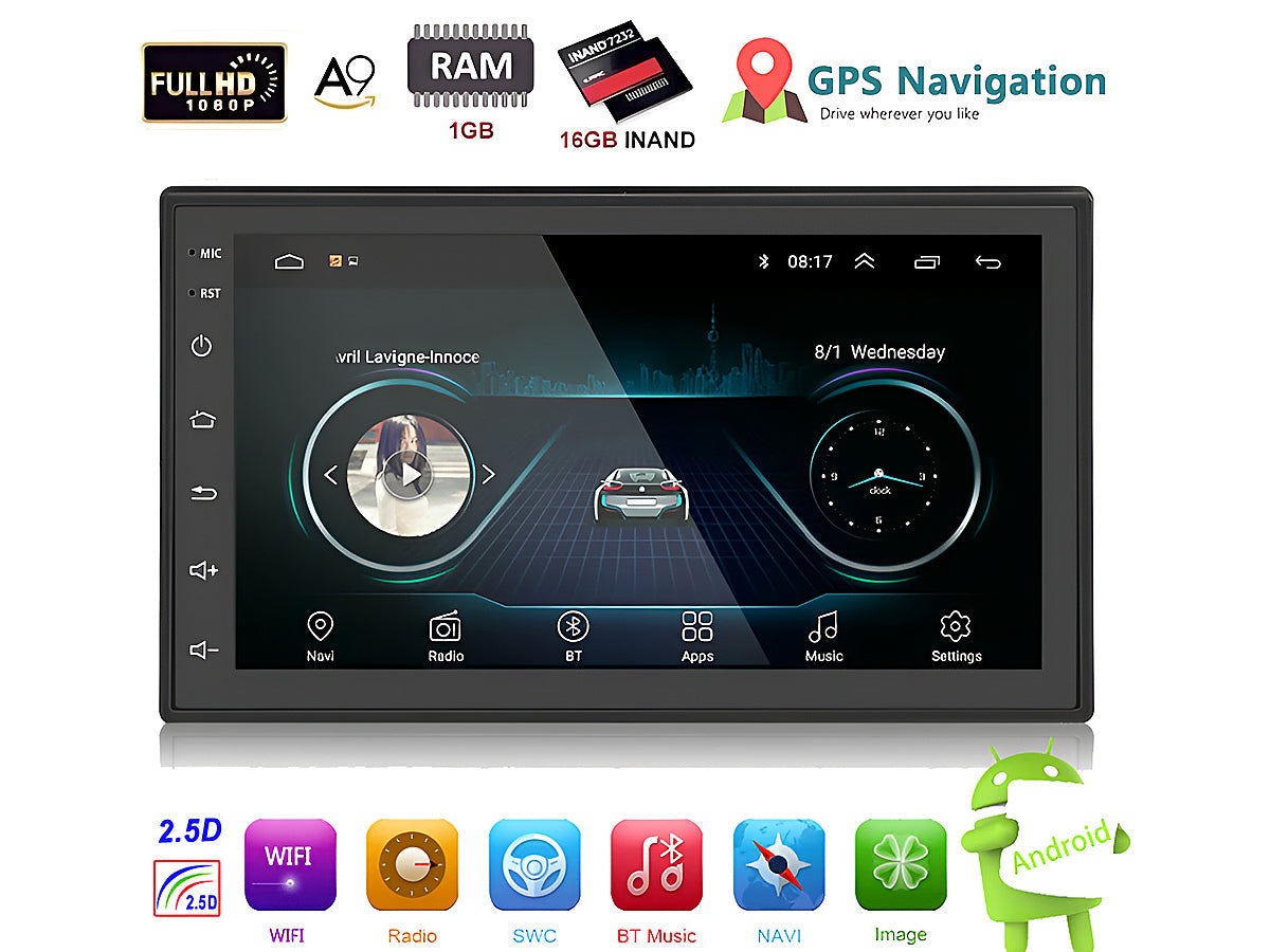 7inch Car Stereo Bluetooth Player with GPS