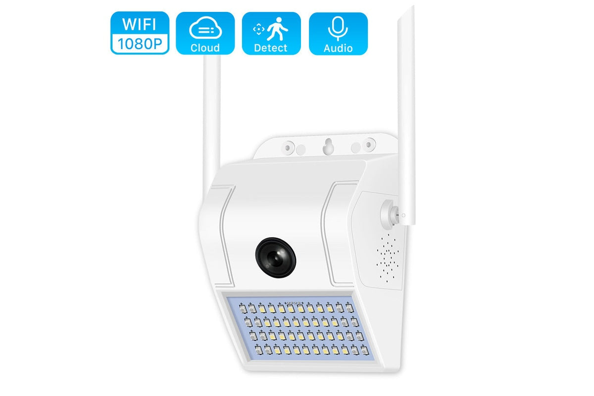 Outdoor Lights with Security Camera LED