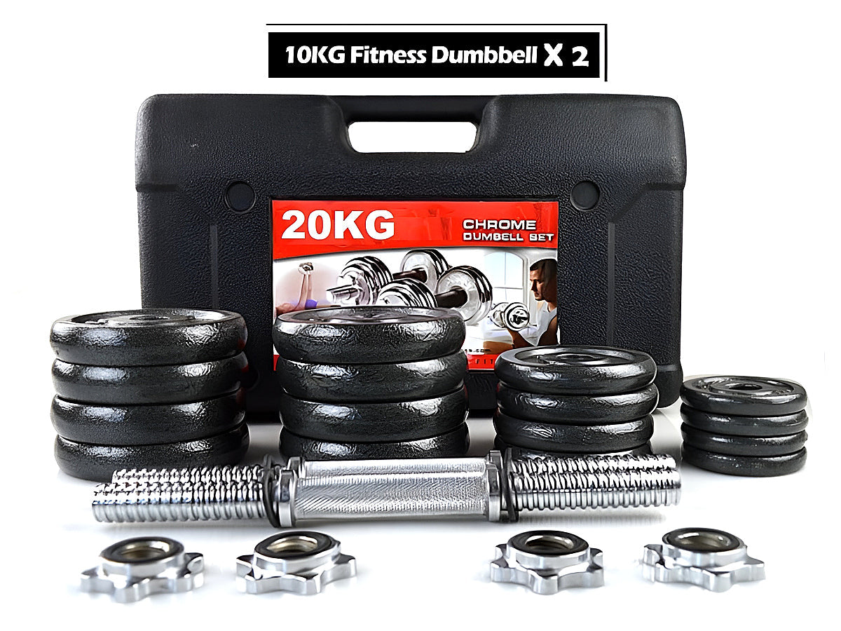Adjustable Pair Total 20Kg Dumbbell With Box 10KG Each