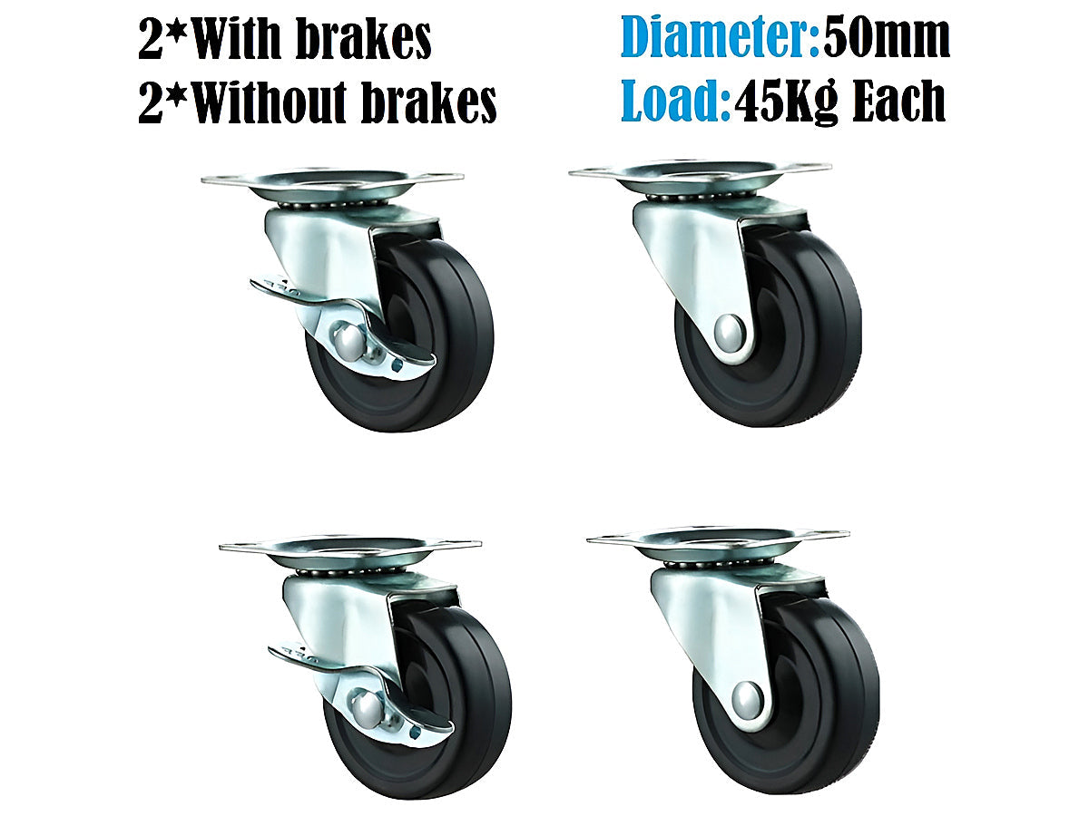 Caster Wheels Trolley Wheels Kit