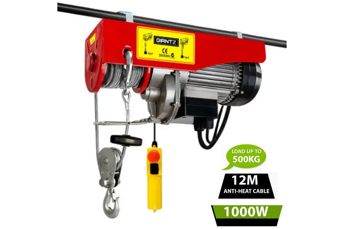 Electric Hoist Winch 500KG 12M