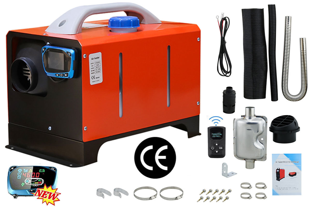 Diesel Air Heater All-in-one 12V 8KW LCD Remote Control for Car RV Indoors machinery