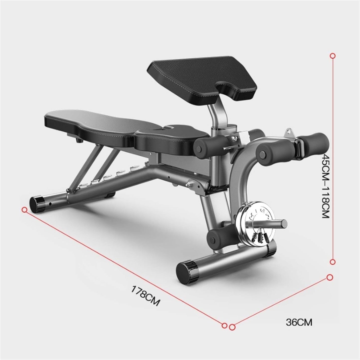 Adjustable FID Sit Up & Weight Bench