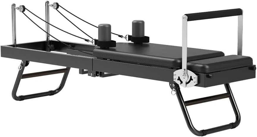 Foldable Pilates Reformer Machine With Headrest