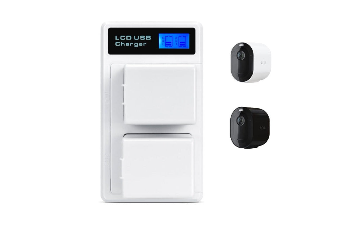 Arlo Pro 3 / Pro 4 Battery Charger + 2 Batteries