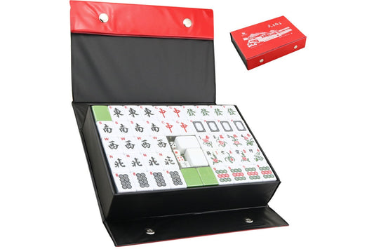 Mahjong Set With Numbers and Characters Green