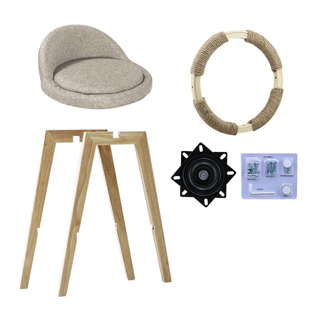 Bar Stools Chair High Feet European Modern Bar Stools Chairs Cream color