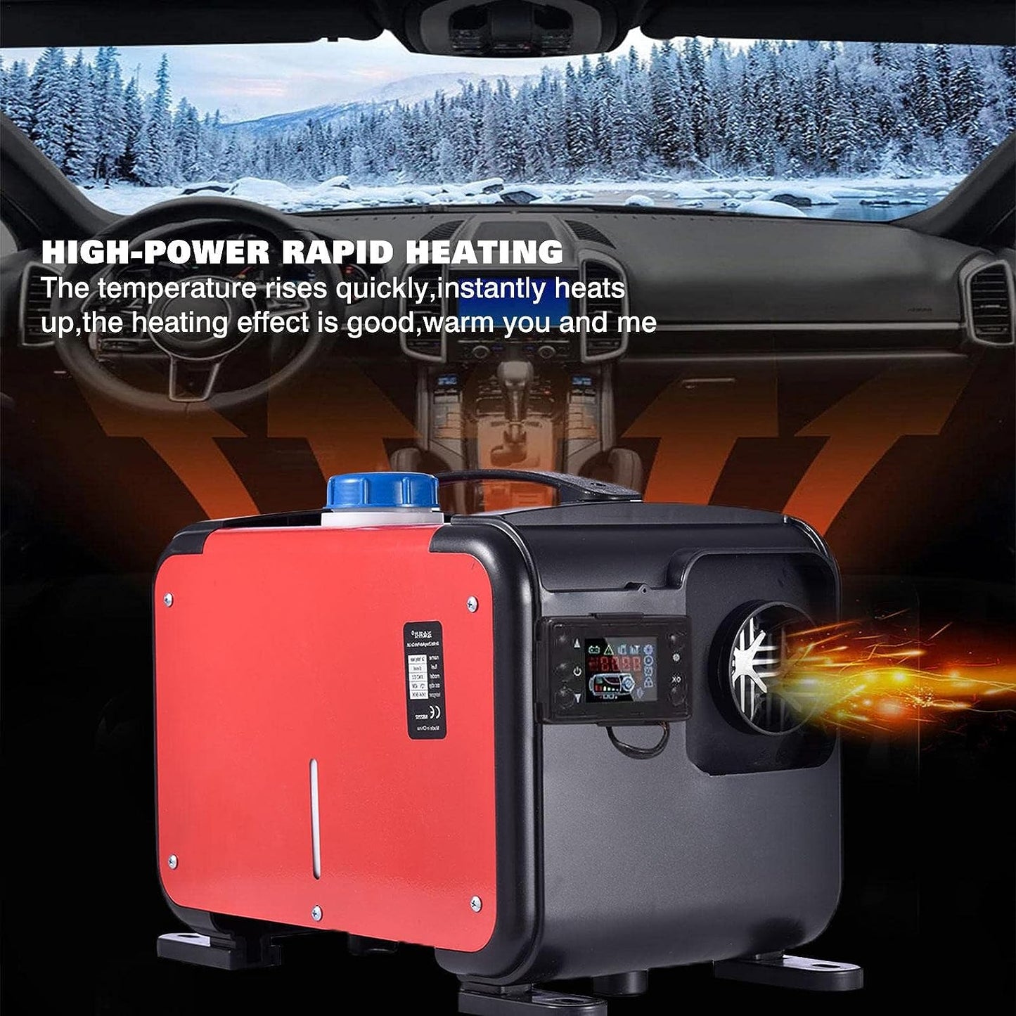 Diesel Air Heater All-in-one 12V 8KW LCD Remote Control for Car RV Indoors machinery