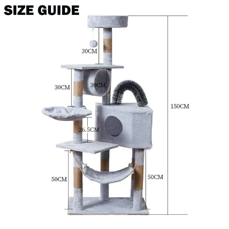 Cat Toys Pet Cat Tower Condo Cat Tower 150 CM Promo