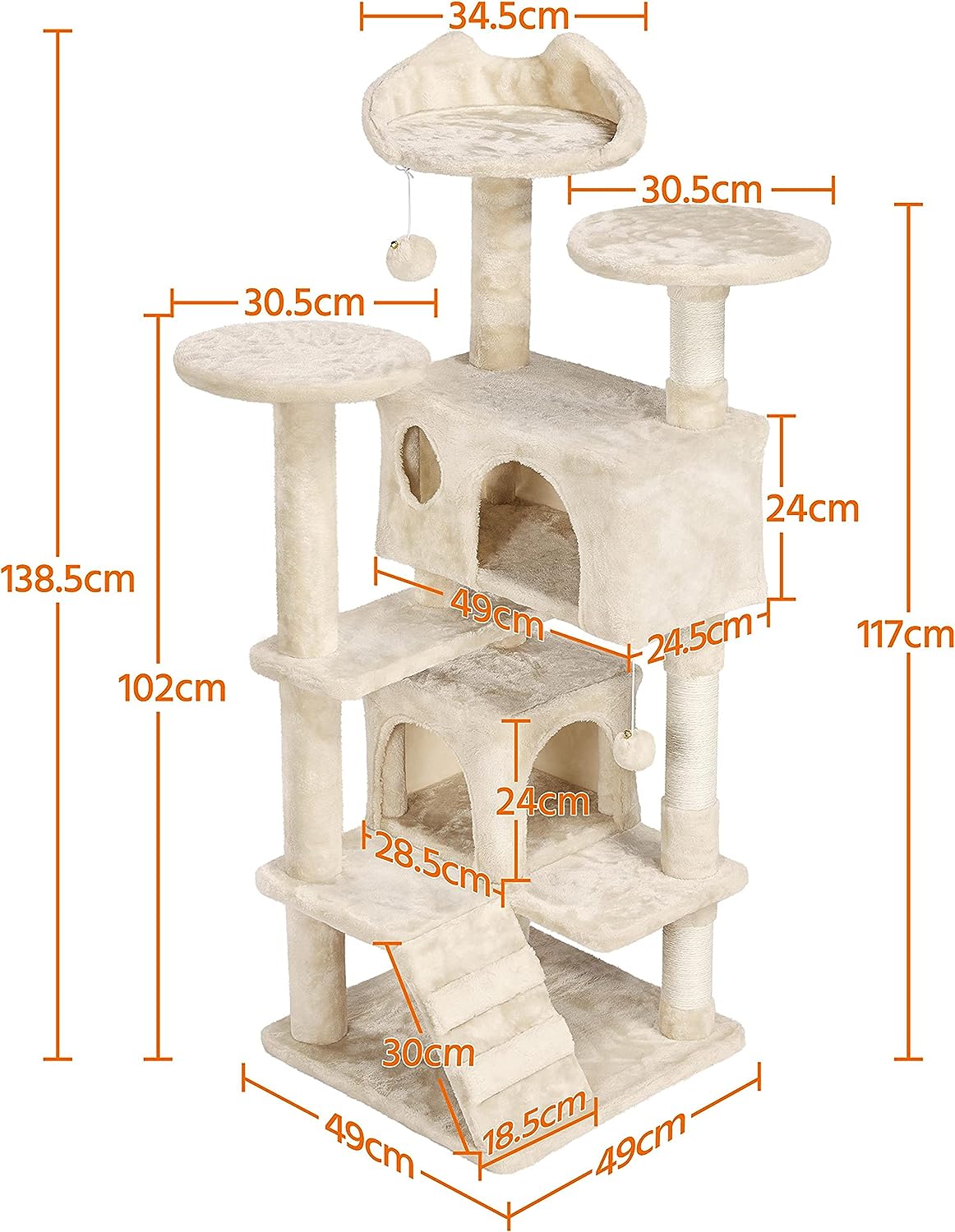Cat Tree Scratching Post Scratcher Furniture Condo Tower Tree