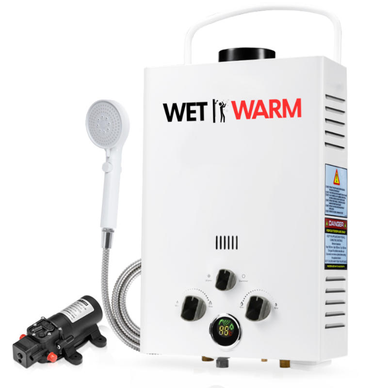 Gas Water heating 8L + 12V Pump