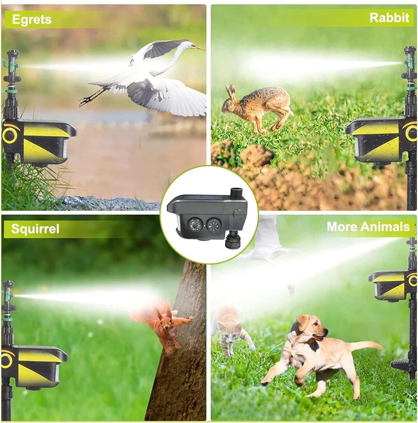 Motion Activated Garden Sprinkler Solar Powered Animal Repeller Water Jet