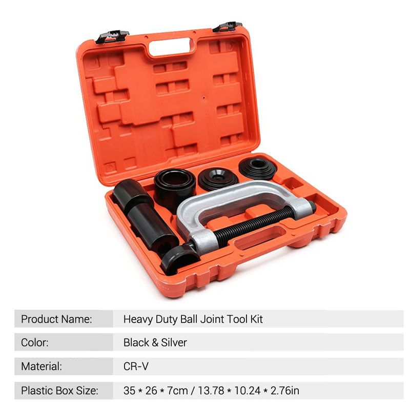 10 PCS Ball Joint Press & U-Joint Removal Tool Kit with Adapters