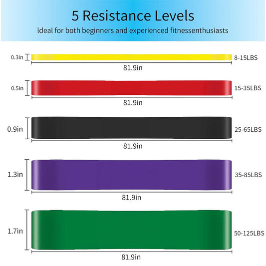5pcs Resistance Bands Set