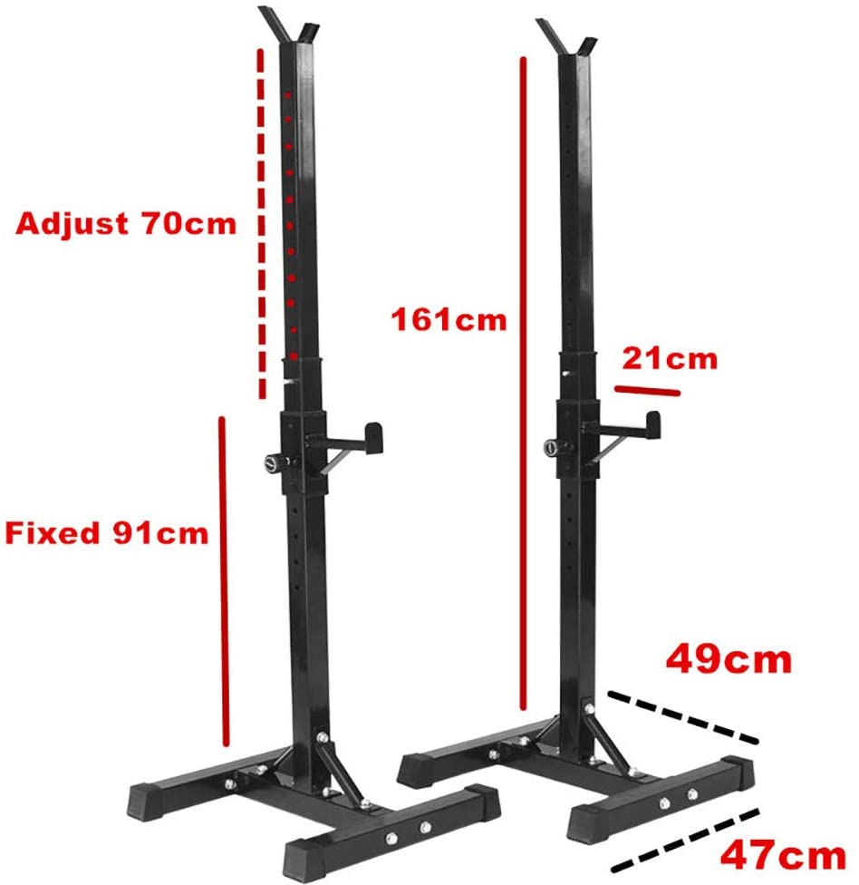 Squat Rack Weight Adjustable Lifting Stand