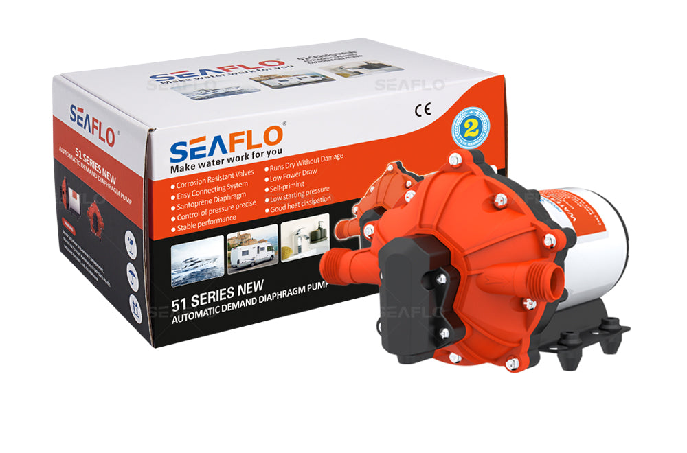 Seaflo 12V Dc Diaphragm Pump 5.0Gpm 60Psi