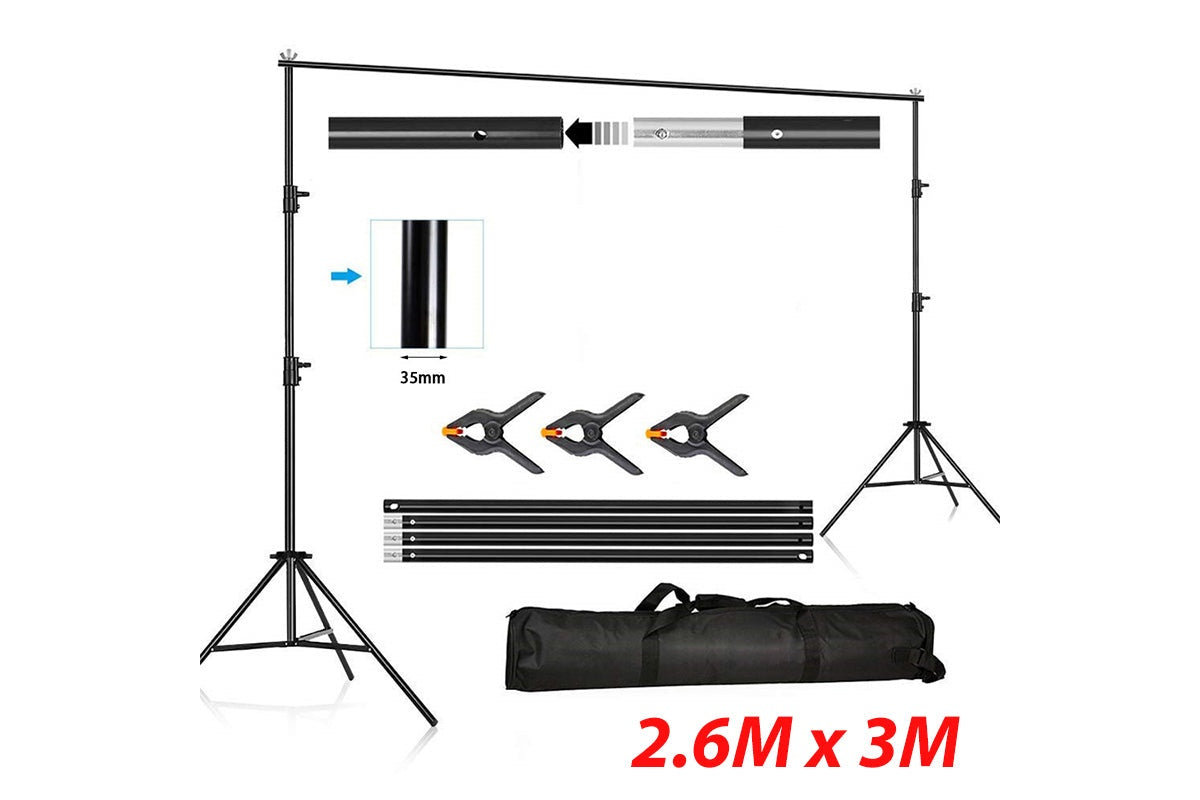 Background Backdrop Stand Adjustable Photo Studio Backdrop Stand