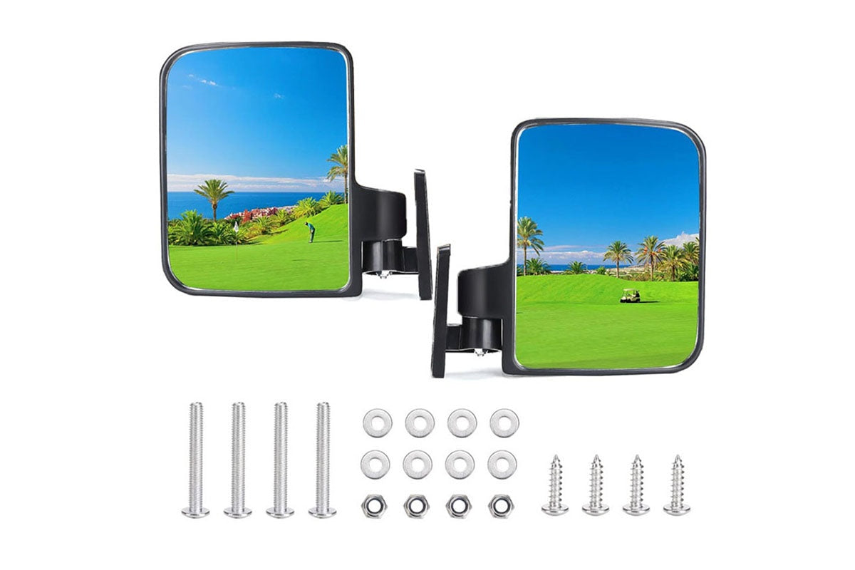 Golf Cart Side Mirrors, Rear View Mirror for Club Car EZGO Yamaha