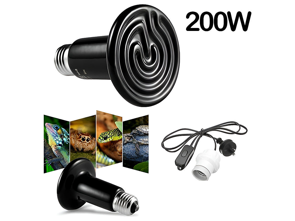 Reptile Light Ceramic Heat Lamp 200W