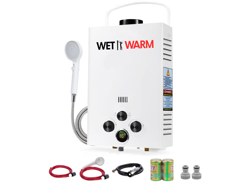 Gas Water Warmer 8L + 12V Pump