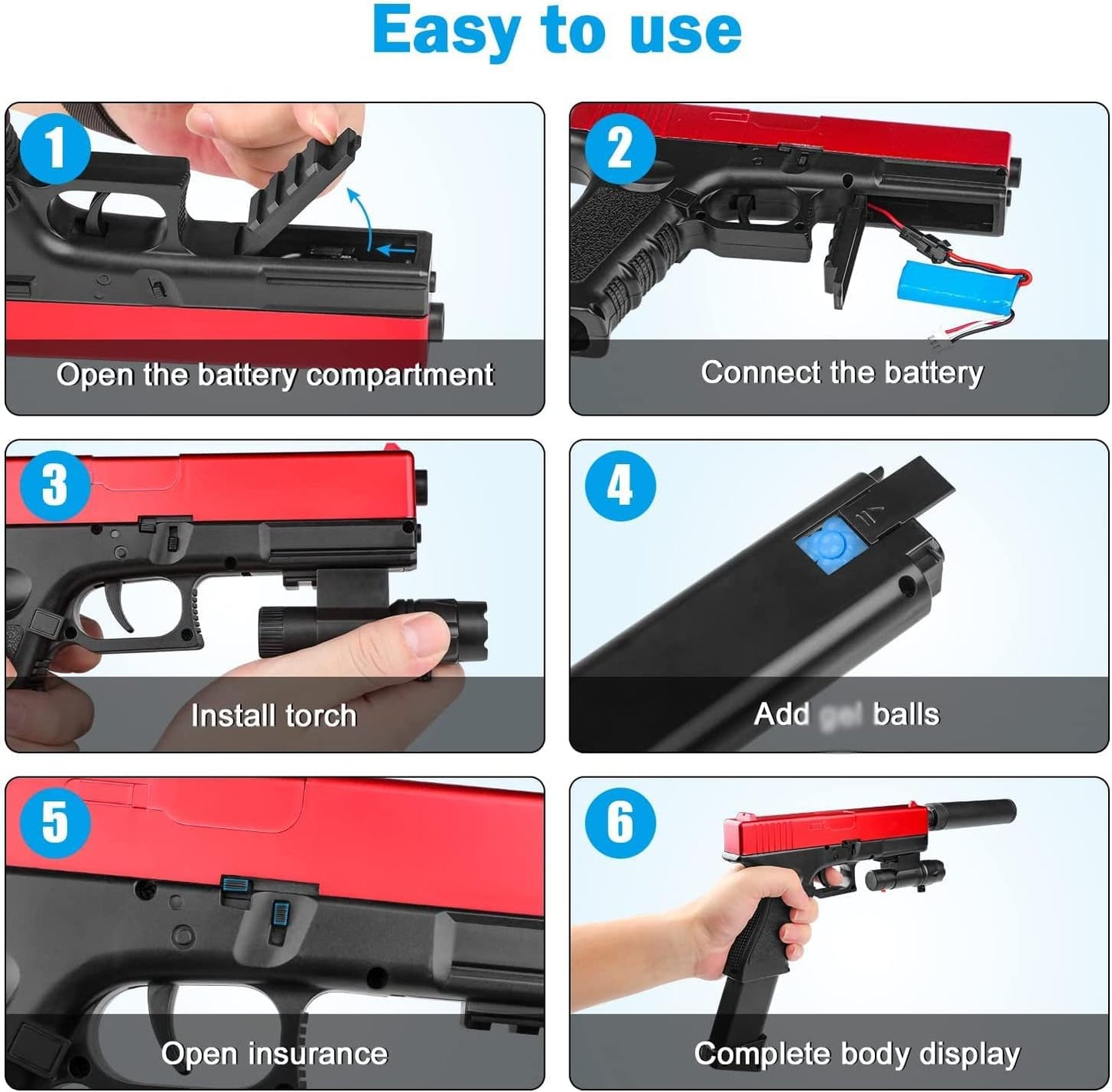 Electric Gel Blaster Water Toy