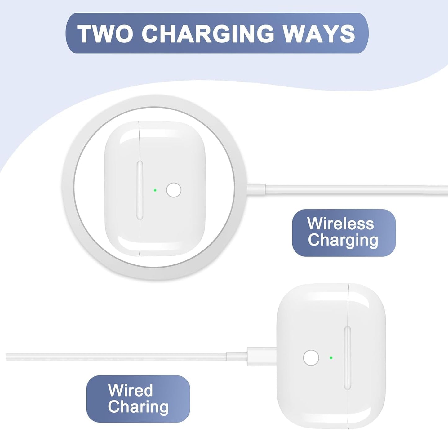 Wireless Charging Case for AirPods Pro 1 / Pro 2 Replacement