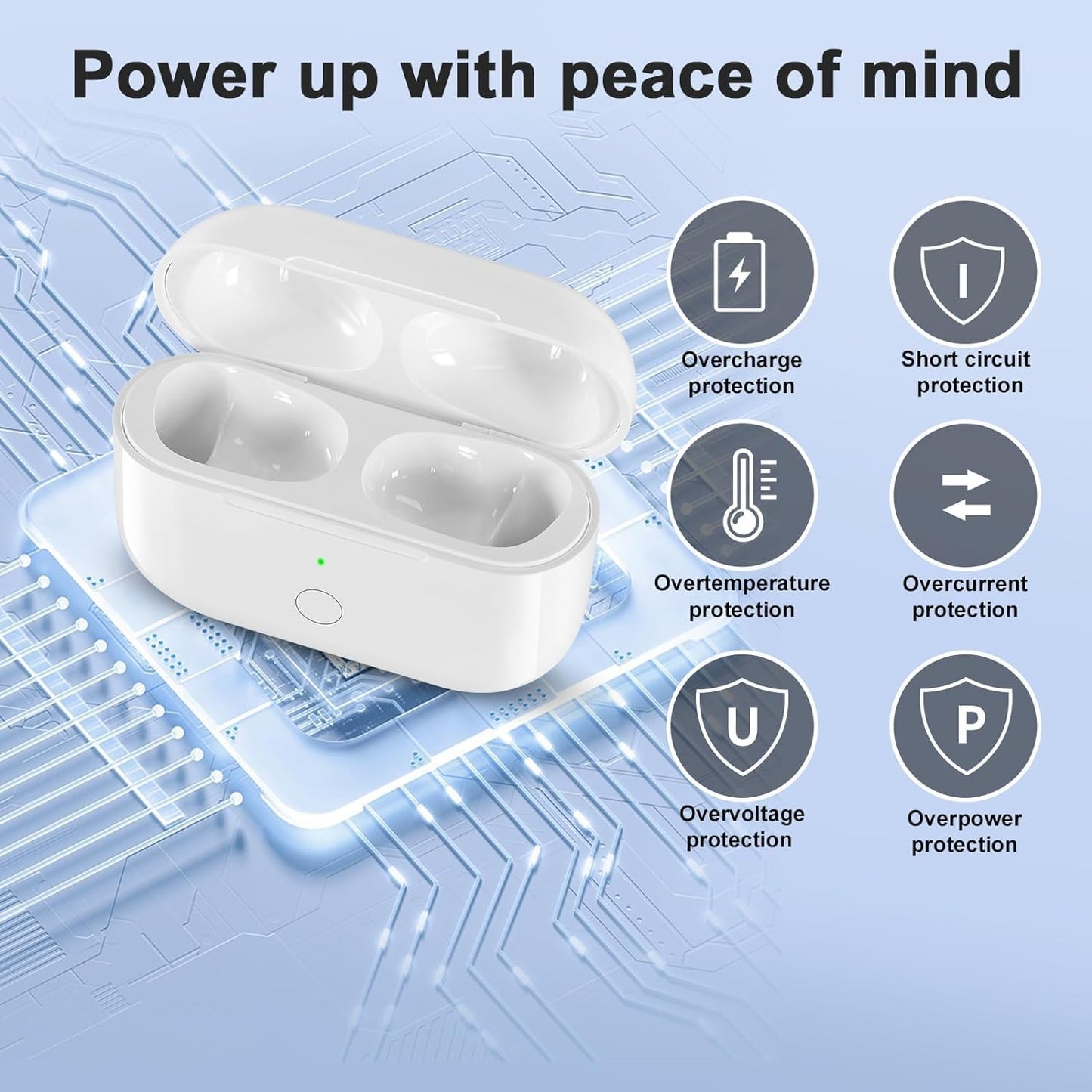 Wireless Charging Case for AirPods Pro 1 / Pro 2 Replacement
