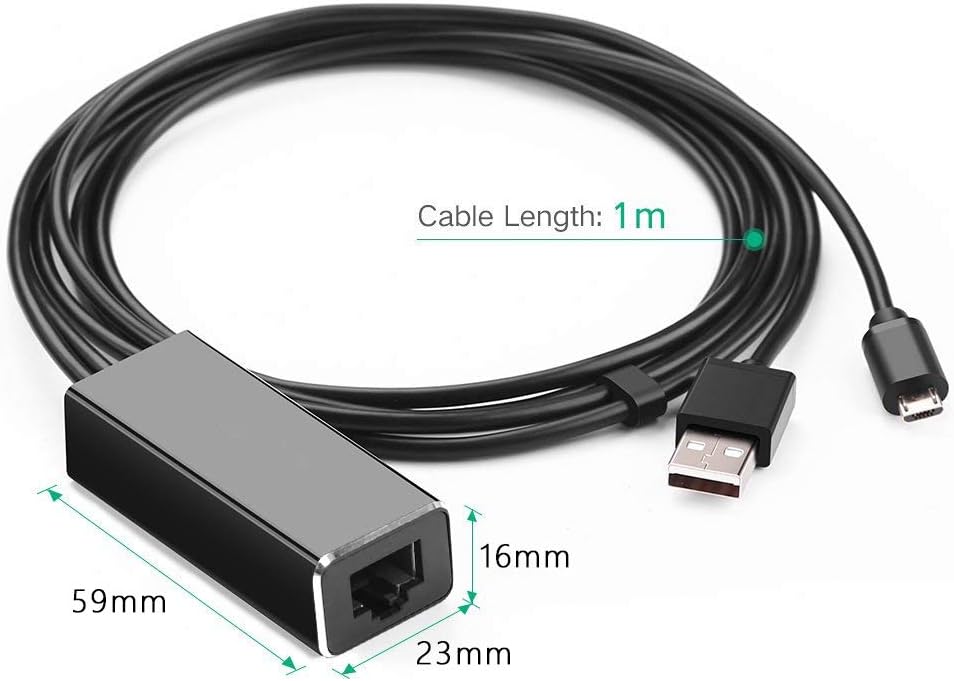 Micro USB to RJ45 Ethernet Adapter