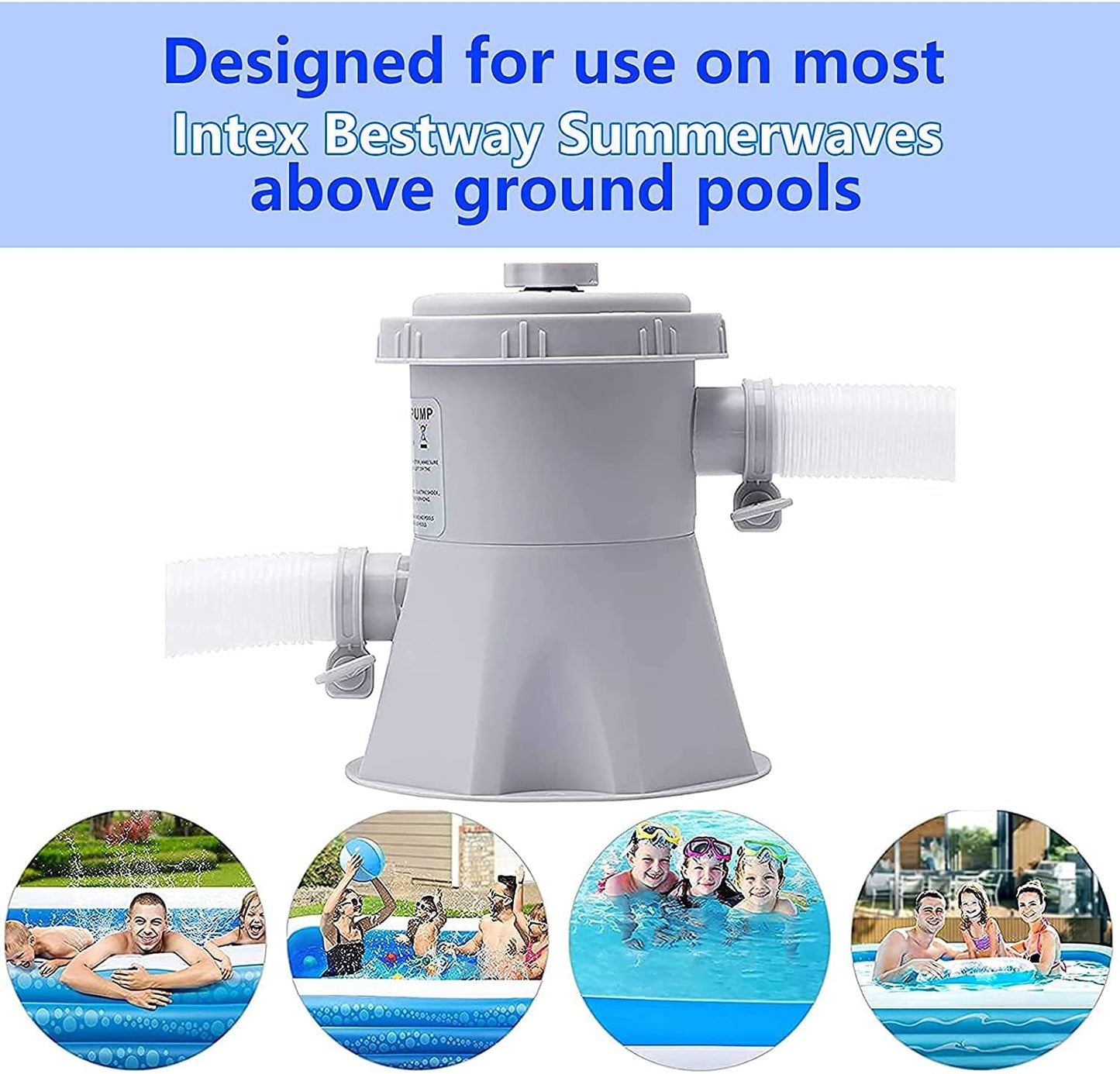 Filter Pump Swimming Pool 330gal 25W 230V