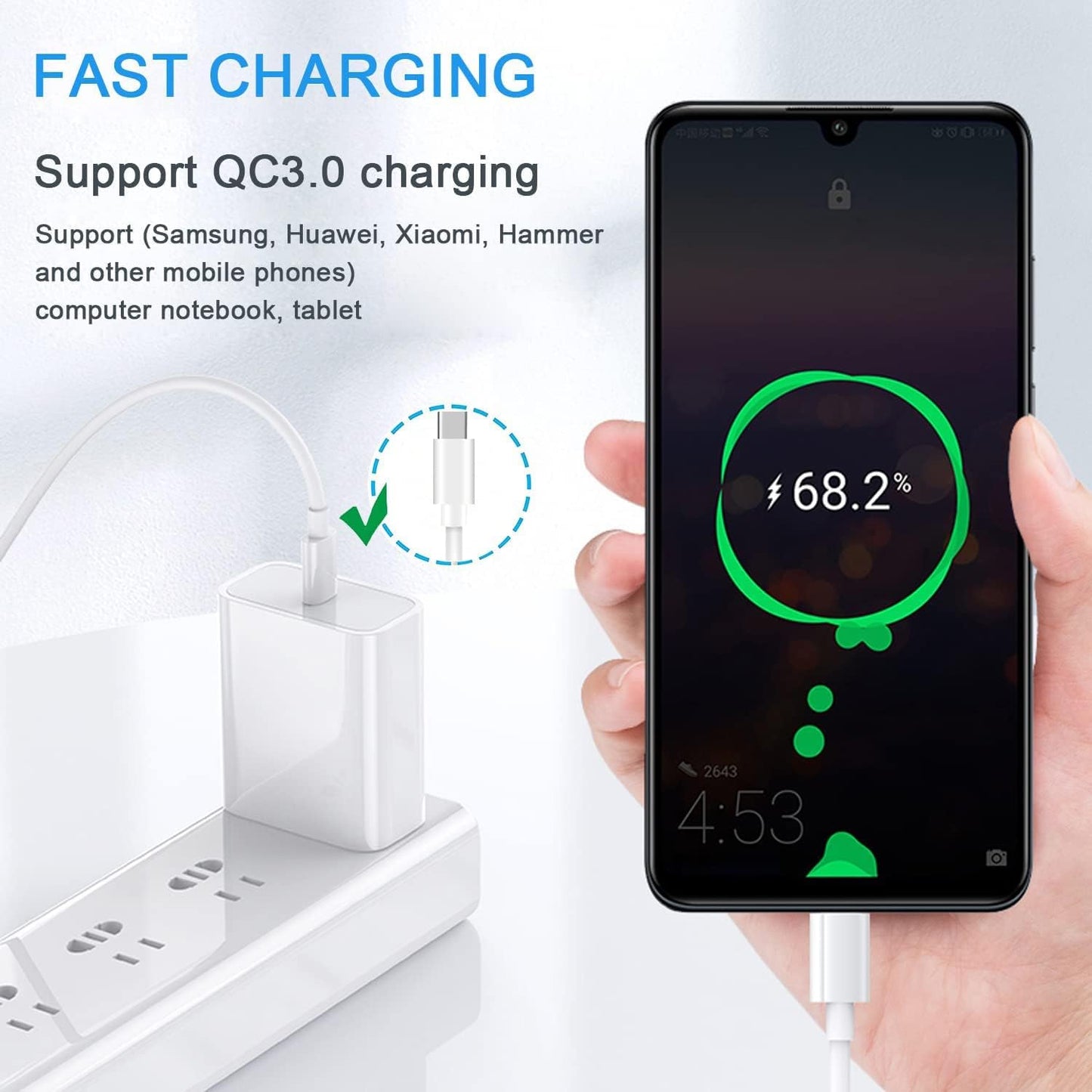iPhone Fast Charger, 20W Adapter with USB-C Cable