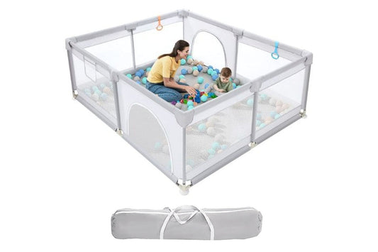 Portable Baby Playpen Fence Gate Wall Fence Barrier Play Gym Mat 2000cm