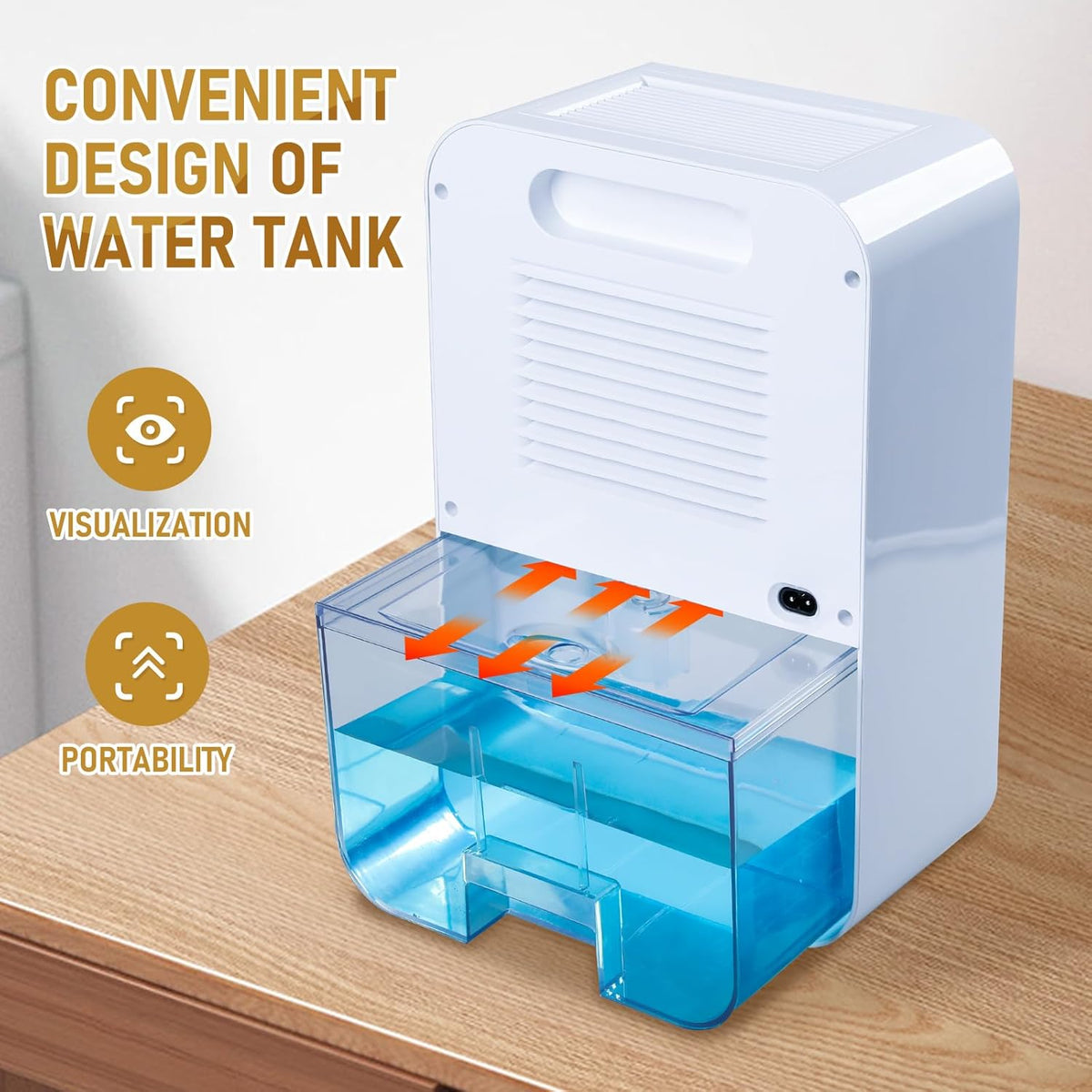 Dehumidifier 1100ml Portable