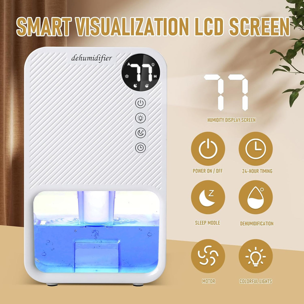 Dehumidifier 1100ml Portable